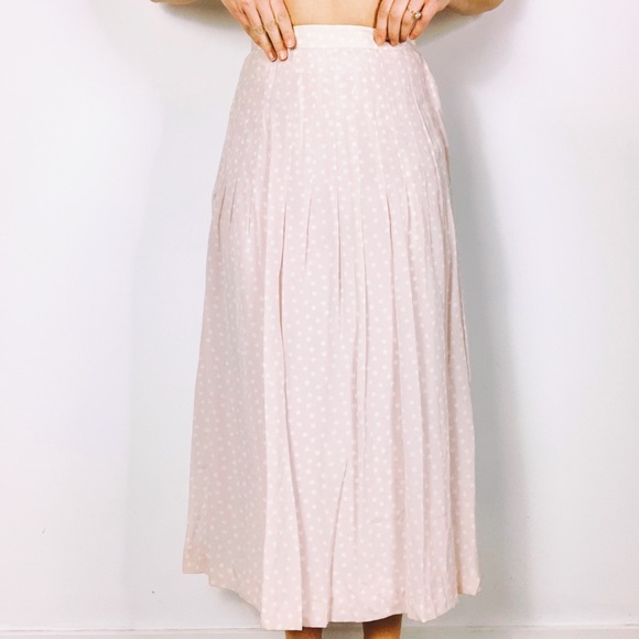 Vintage Dresses & Skirts - FINAL PRICE Vintage polkadot pleated midi skirt
